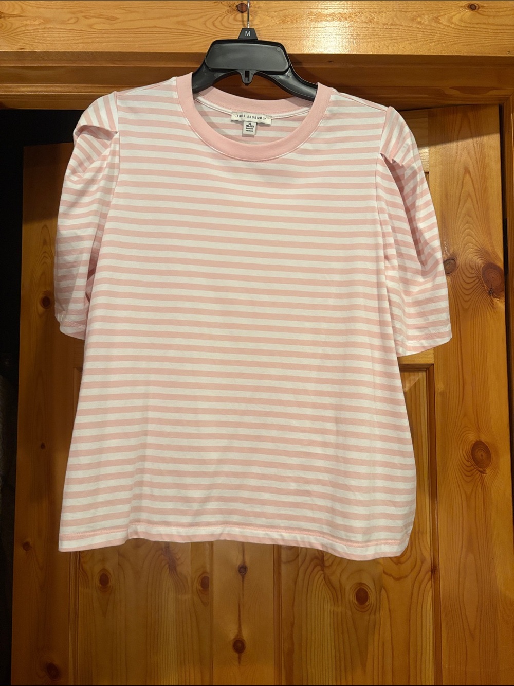 Pink and White Top